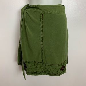 Just Cruising Wrap Around Embroidered Boho Skirt
